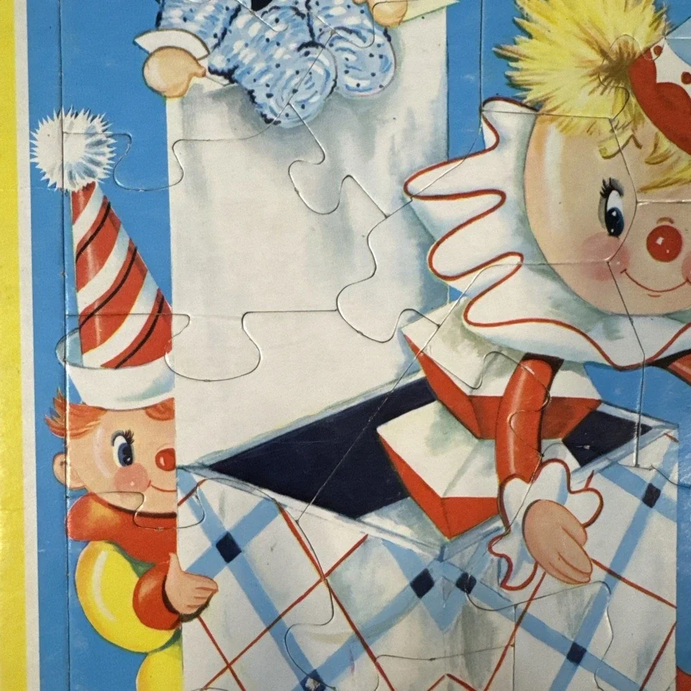 Puzzle Humpty Dumpty Vintage Saalfield Pub Co Pre School 1950s Jack‎ In The Box